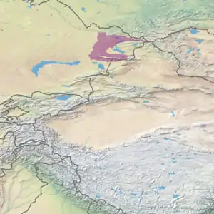 Ecoregion territory (in purple)