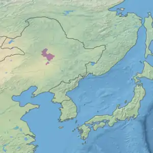 Ecoregion territory (in purple)