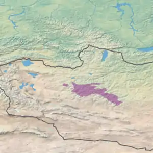 Ecoregion territory (in yellow)