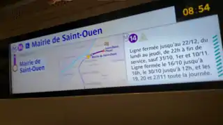 Geographical plan and position of the train (Note the Pleyel station not yet open, photo dating from 2022 and opening in 2023)