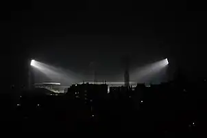 Night view of Eden Gardens