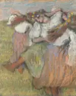 Russian Dancers, c. 1899, pastel and charcoal on paper, 73 × 59 cm, The National Gallery, London