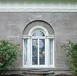 Tripartite window at the Garden Pavilion at Edgewater, Barrytown, New York (completed in 1997).