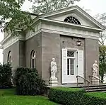 Entrance Facade of the Garden Pavilion at Edgewater, Barrytown, New York (completed in 1997).