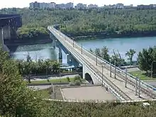 Dudley B. Menzies Bridge (LRT and pedestrian bridge) over North Saskatchewan River in Edmonton