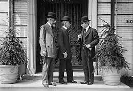 Eduardo Suárez Mujica, da Gama and Rómulo Sebastián Naón at the 1914 Niagara Falls peace conference