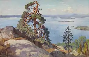 Landscape from Koli by Järnefelt, 1928