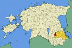 Valgjärve Parish within Põlva County.