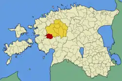 Vigala Parish within Rapla County.