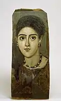 2nd-century mummy portrait from er-Rubayat (Walters Art Museum)
