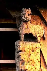 Lion from the portal of Eidsborg Stave Church.