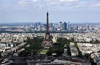 Mars fields and Eiffel Tower