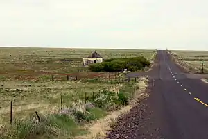 Abandoned building on Oregon Route 206 in Eightmile