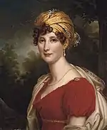 Portrait of Eleanore de Montmorency. (1810) The turban became popular after Napoleon's Egyptian campaign.