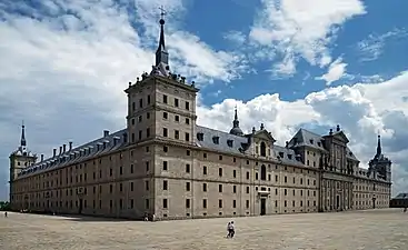 Mannerism - El Escorial (outside Madrid, Spain), 1559-1584, by Juan Bautista de Toledo and Juan de Herrera