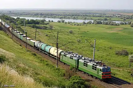 Freight train in Rostov Oblast, Russia