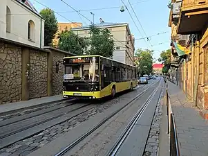 Electron A18501, heading to the depot from route #61 (2022)