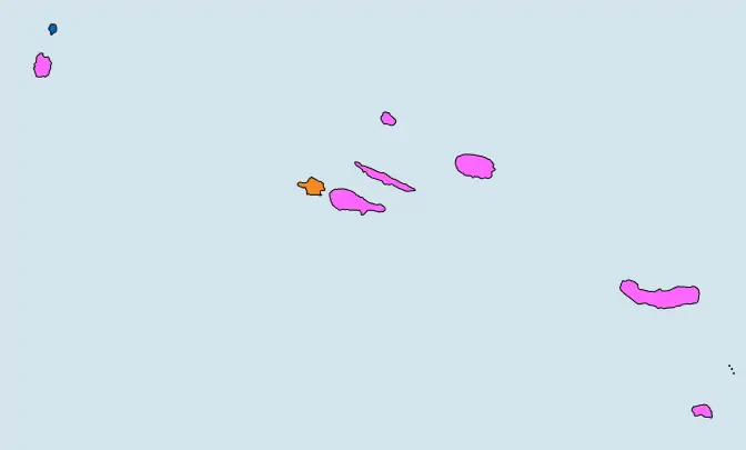 Most voted party by island.