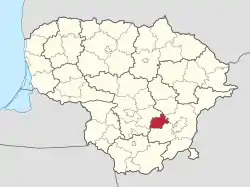 Location of Elektrėnai municipality