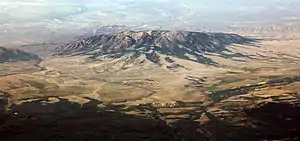 Aerial photo of Elk Mountain, looking northeast