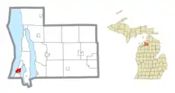 Location within Antrim County