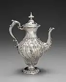 Neo-Rococo coffeepot; 1845; overall: 32×23.8×15.4&nbsp;cm; Cleveland Museum of Art (Cleveland, Ohio, USA)