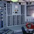 HDMS Niels Juel's engine control room in January 1979.