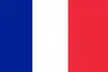 The lighter colored variant of the current French ensign, with proportions different from those of the French flag.