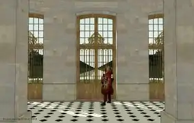 Reconstruction, seen from the upper vestibule