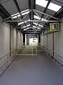 The entrance corridor to the platform.