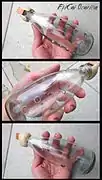 Ocarina made from a bottle