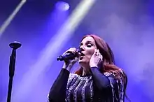 Simons in 2022 during a concert with Epica in Wrocław, Poland