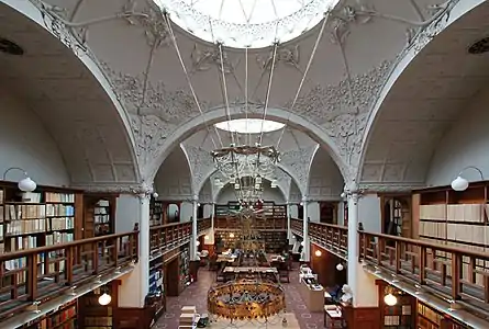 The Great Hall of City Library of Aarhus by Karl Hansen Reistrup