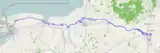 Current route of the Erie Canal.