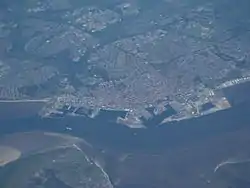 Aerial view of Esbjerg