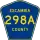 County Road 298A marker