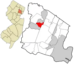Location in Essex County and the state of New Jersey.
