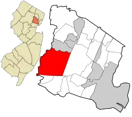 Location in Essex County and the state of New Jersey.