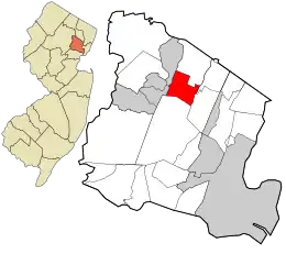 Location in Essex County and the state of New Jersey.