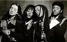 Eternal in 1993.  From left to right: Louise Nurding, Vernie Bennett, Easther Bennett, and Kéllé Bryan