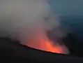 Etna - lava lake in Central Crater, Sicily.