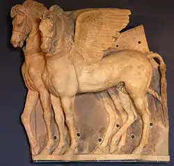 Winged-Horses of Tarquinia, terracotta.