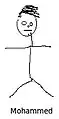 Depiction in stick figure format, by individual from New Port Richey, Florida.