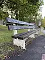 Ex GWR Bench on the village green