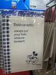 Engrish on some Mickey Mouse merchandise on sale in Japan
