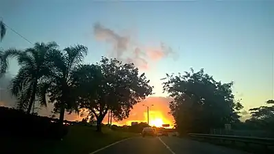 Entrance ramp to PR-1 south in Santurce
