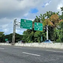 PR-18 at its exits to PR-23