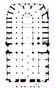 Plan of the church