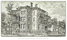 Henry P Baldwin residence, built in 1877, in 410 W Fort street. Was demolished in 1930s.