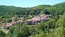 A view of the village from the south